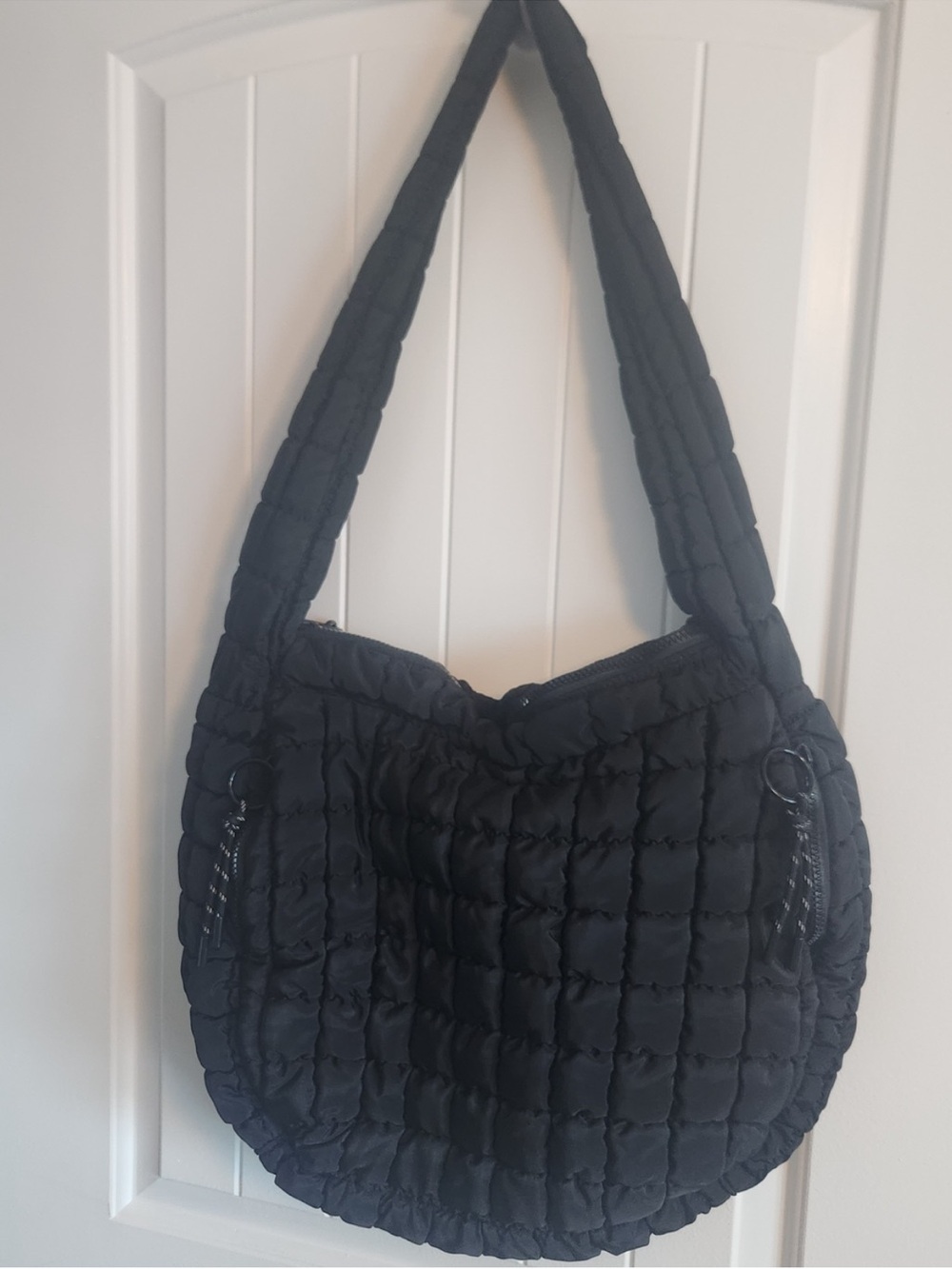 Urban Expressions Black Quilted Shoulder Bag